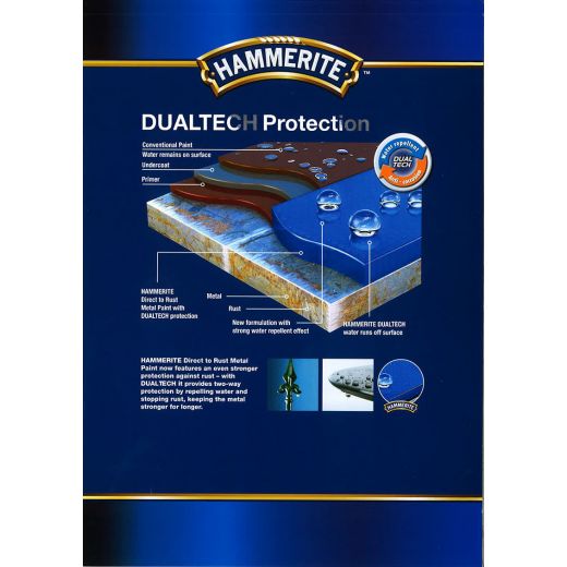 Hammerite Hammered Blue 750ml | Paint, Cleaning & Security 