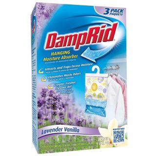 DAMP RID FG83LV Hanging Bag Lavender Vanilla 3pk